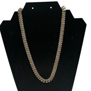 Fringed Gold Vermeil Plated Necklace & 925 Sterling Silver